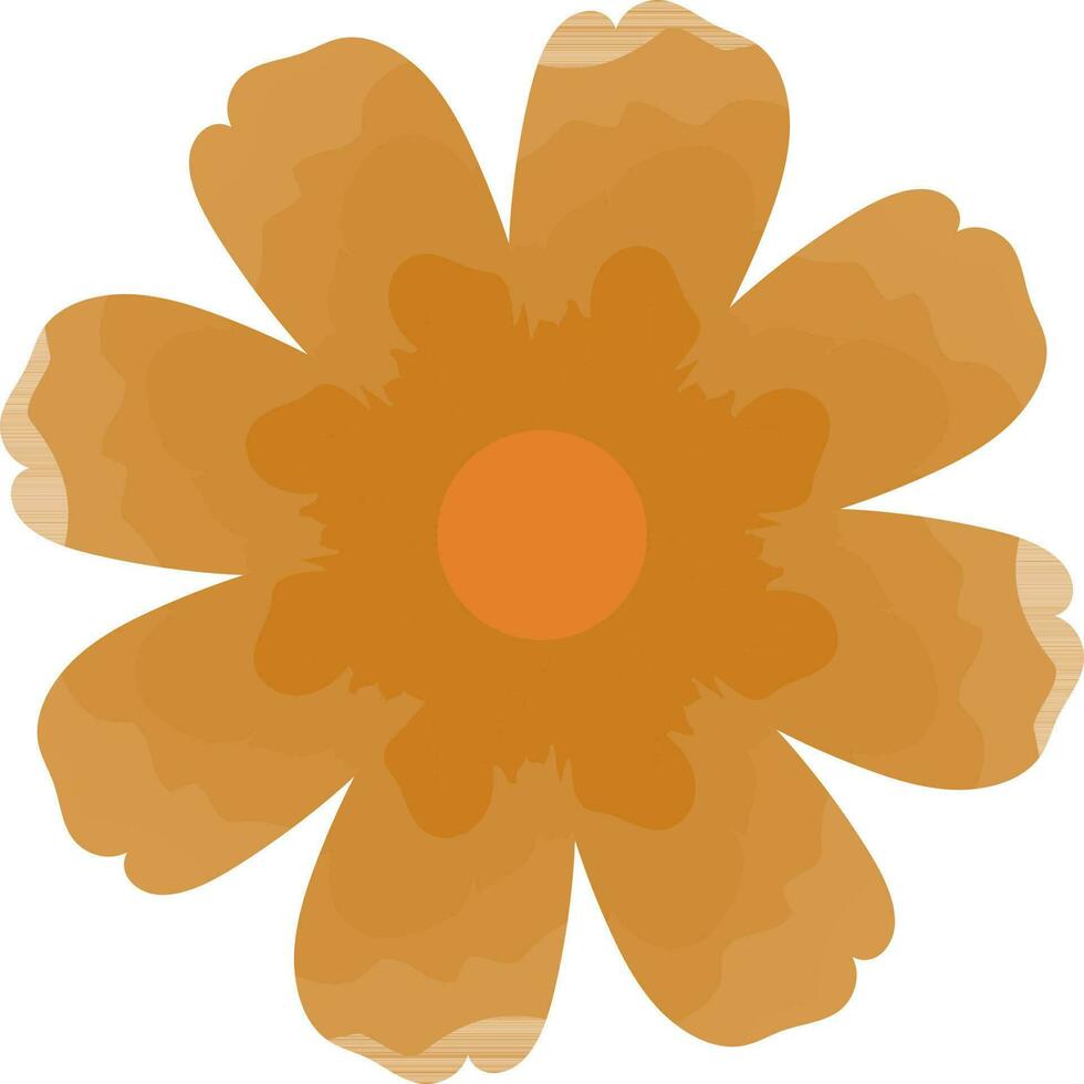 Flower Element In Flat Style. vector