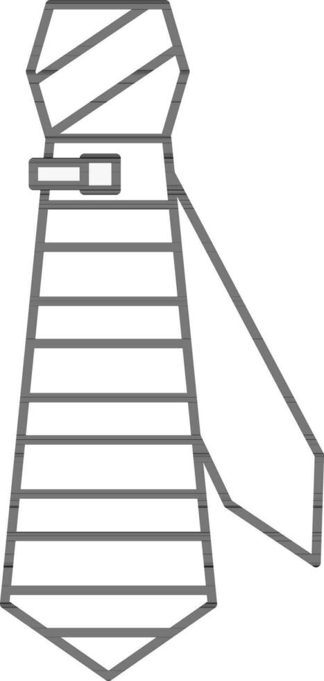 Linear Style Tie Icon. vector