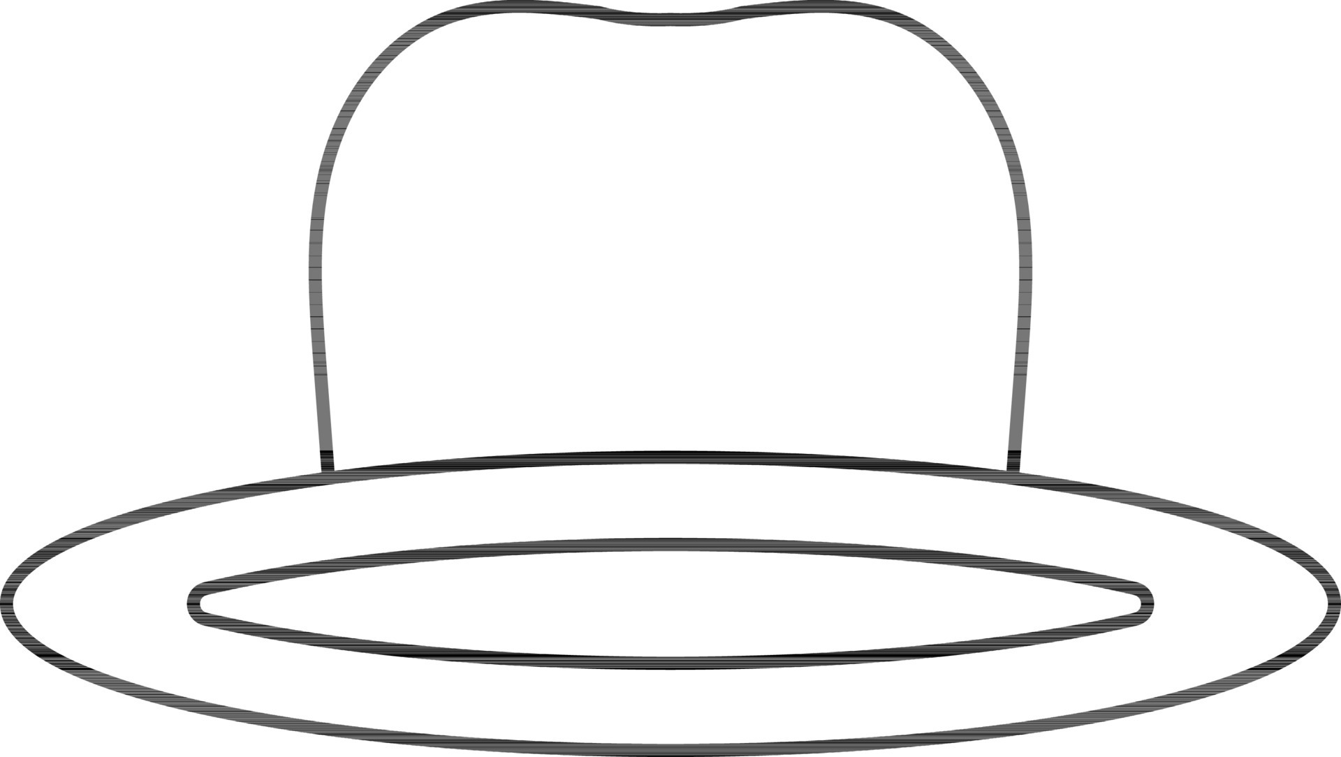 round-hat-icon-in-black-outline-24461659-vector-art-at-vecteezy