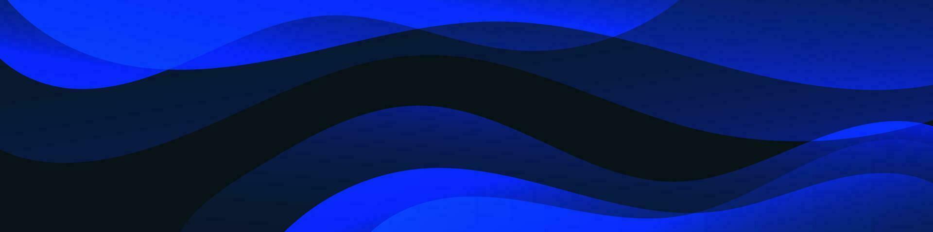 Abstract Gradient dark blue liquid Wave Background vector