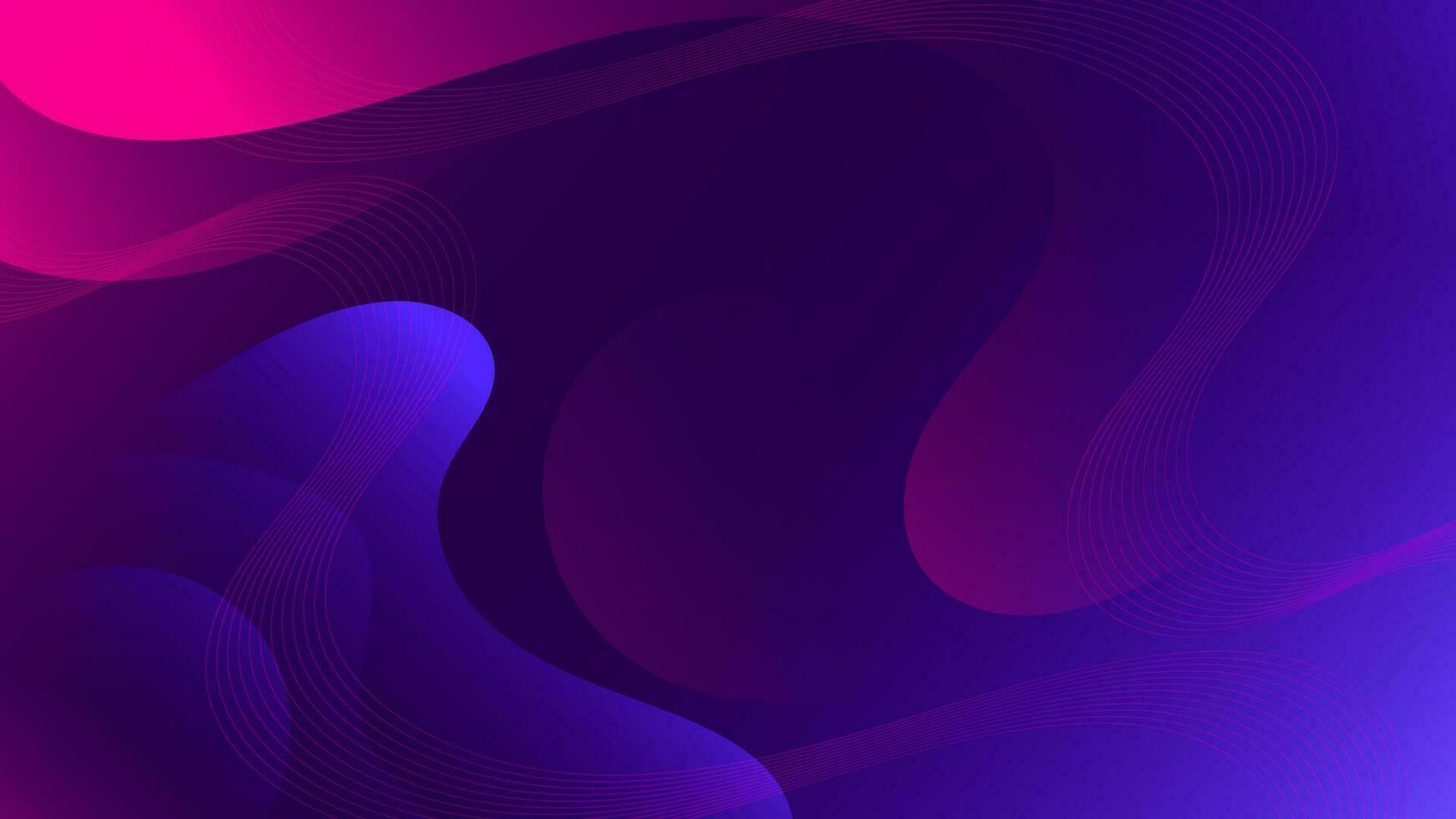Abstract Gradient violet Blue  liquid Wave Background vector