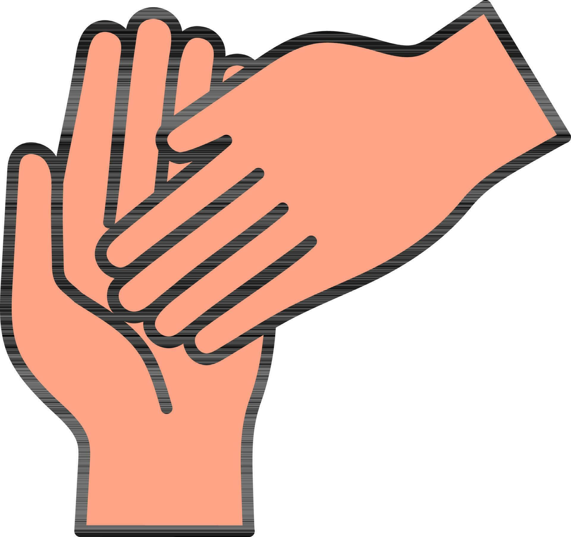 Handshake Icon In Orange Color. 24461881 Vector Art at Vecteezy