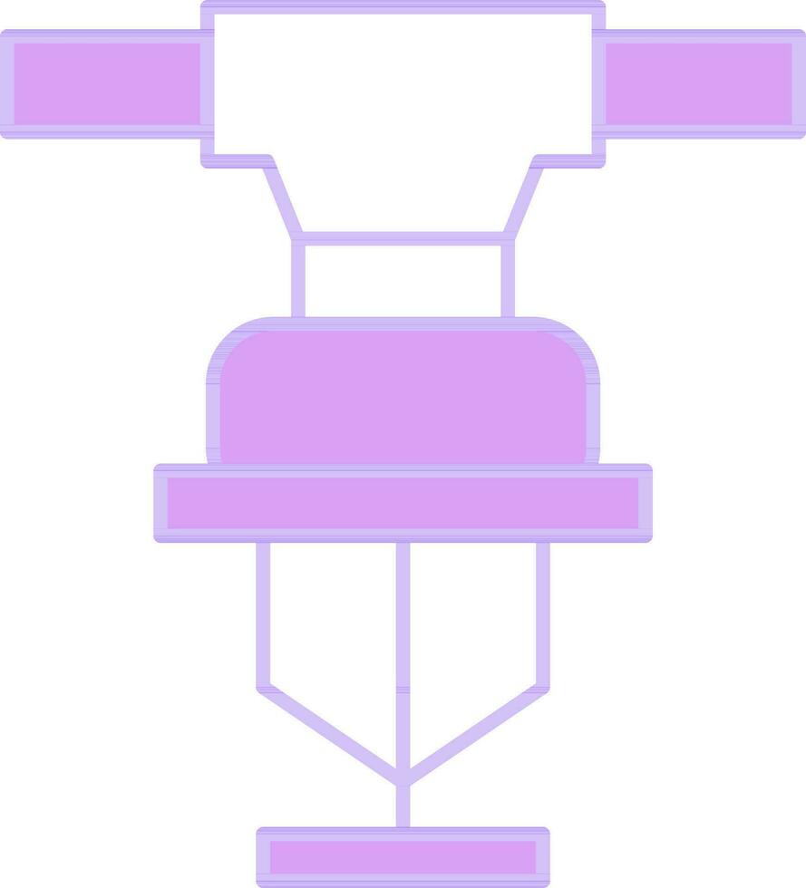 Sprinkler Icon In Purple And White Color. vector