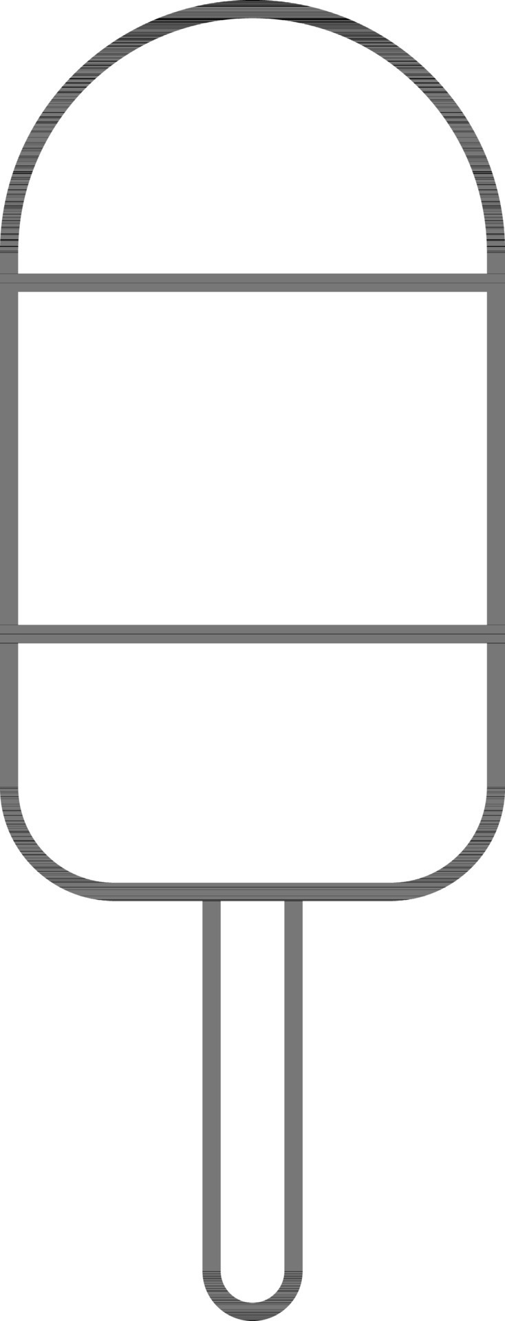 Ice Cream Stick Flat Icon In Black Outline. 24462107 Vector Art at Vecteezy