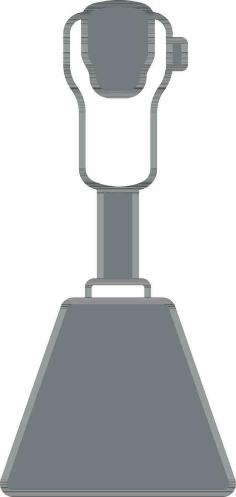 Illustration Of Gear Stick Icon In Gray And White Color. vector