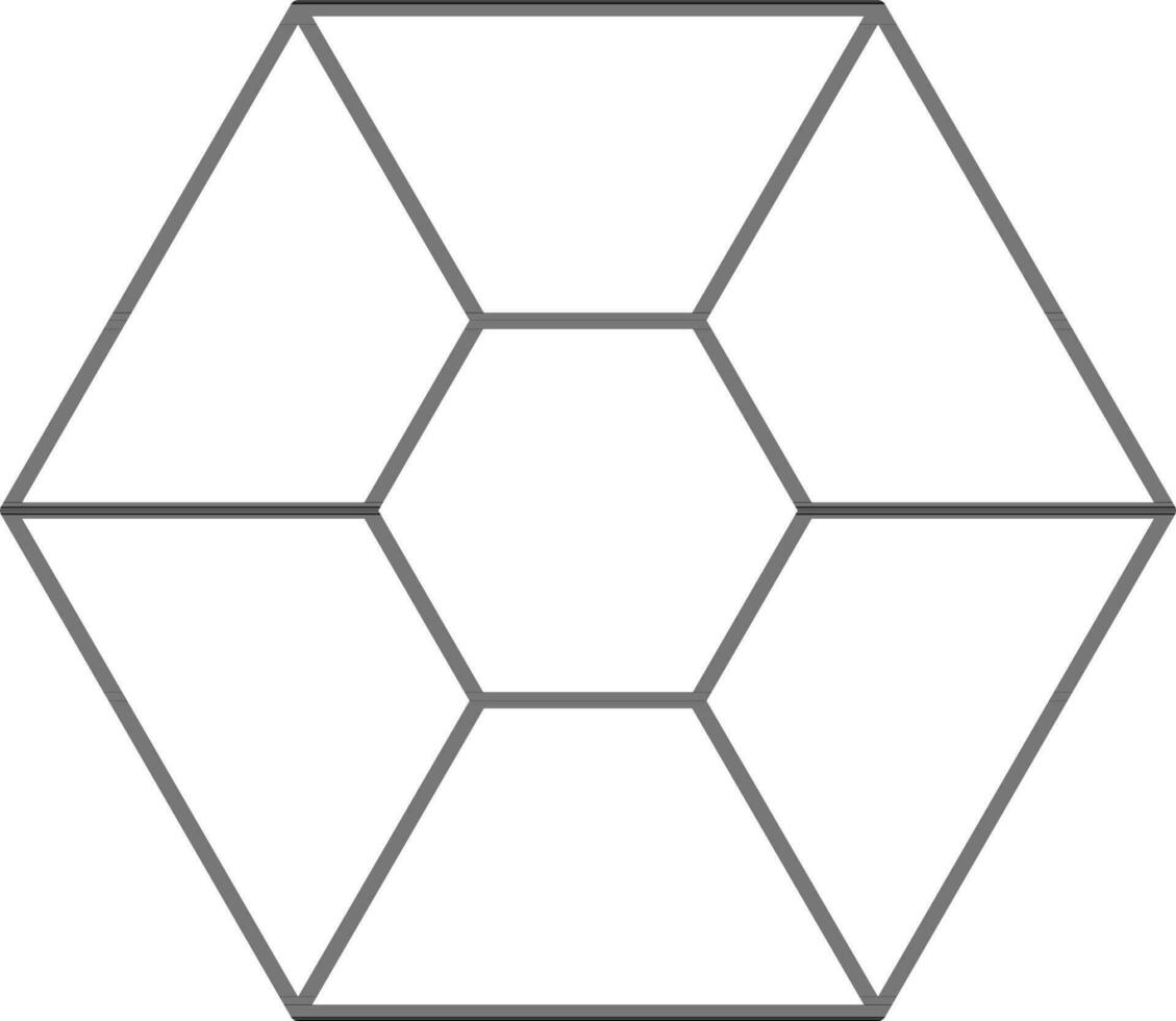 Gem Icon In Thin Line Art. vector