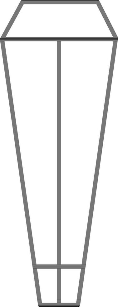 Crystal Icon In Line Art. vector