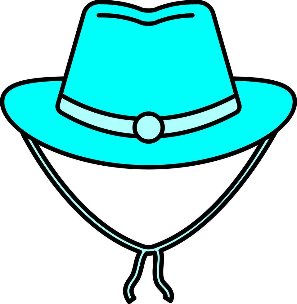 Isolated Top Hat Icon in Flat Style. vector