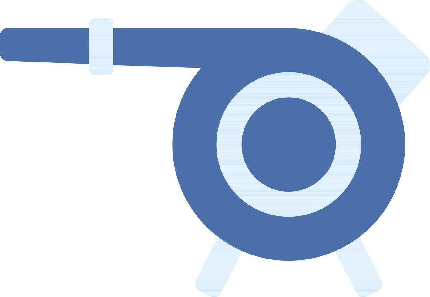 Blower Icon Or Symbol In Blue Color. vector