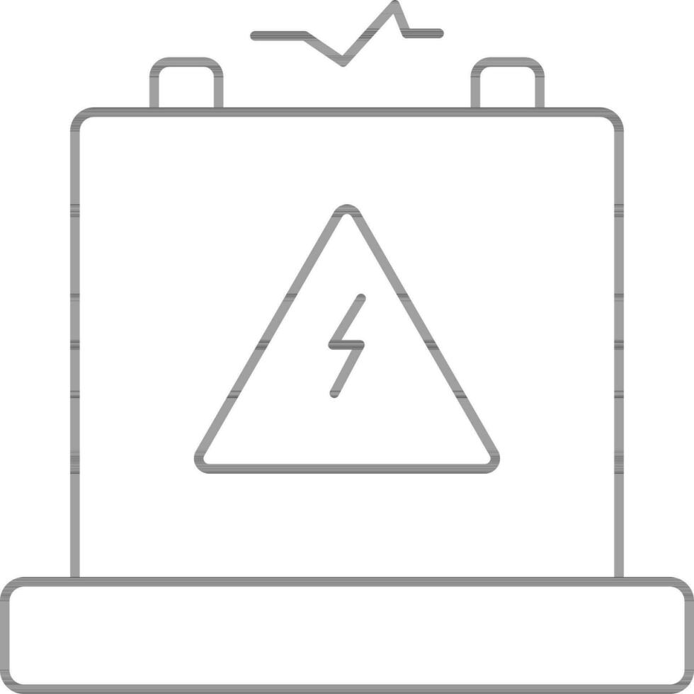 Stroke Style Adapter Icon Or Symbol. vector