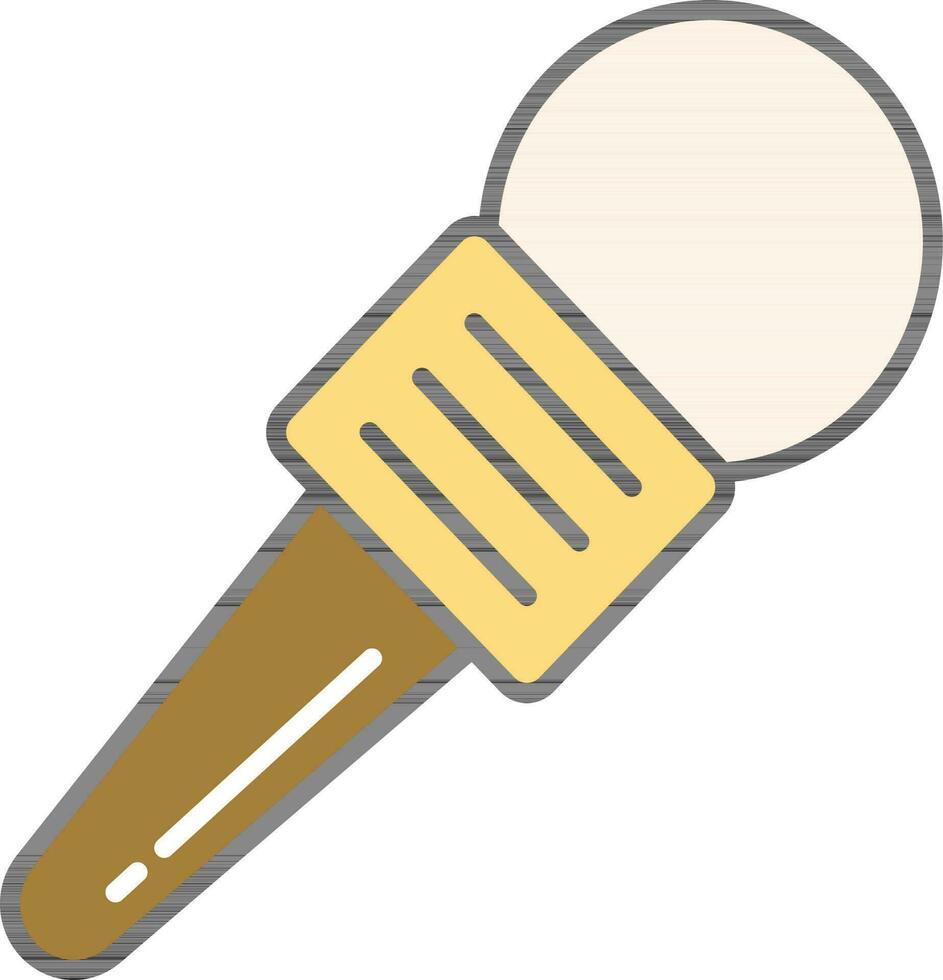Wireless Microphone Colorful Icon In Flat Style. vector