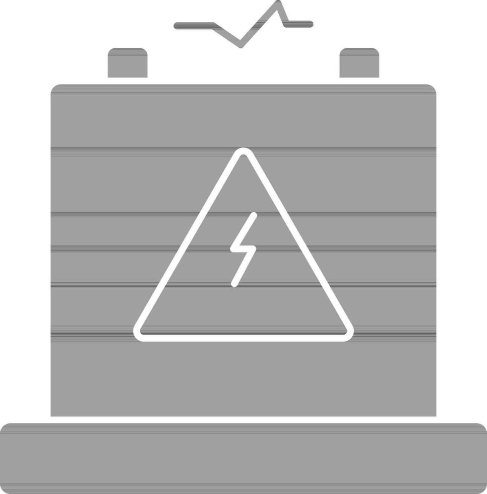Adapter Icon Or Symbol In Gray And White Color. vector