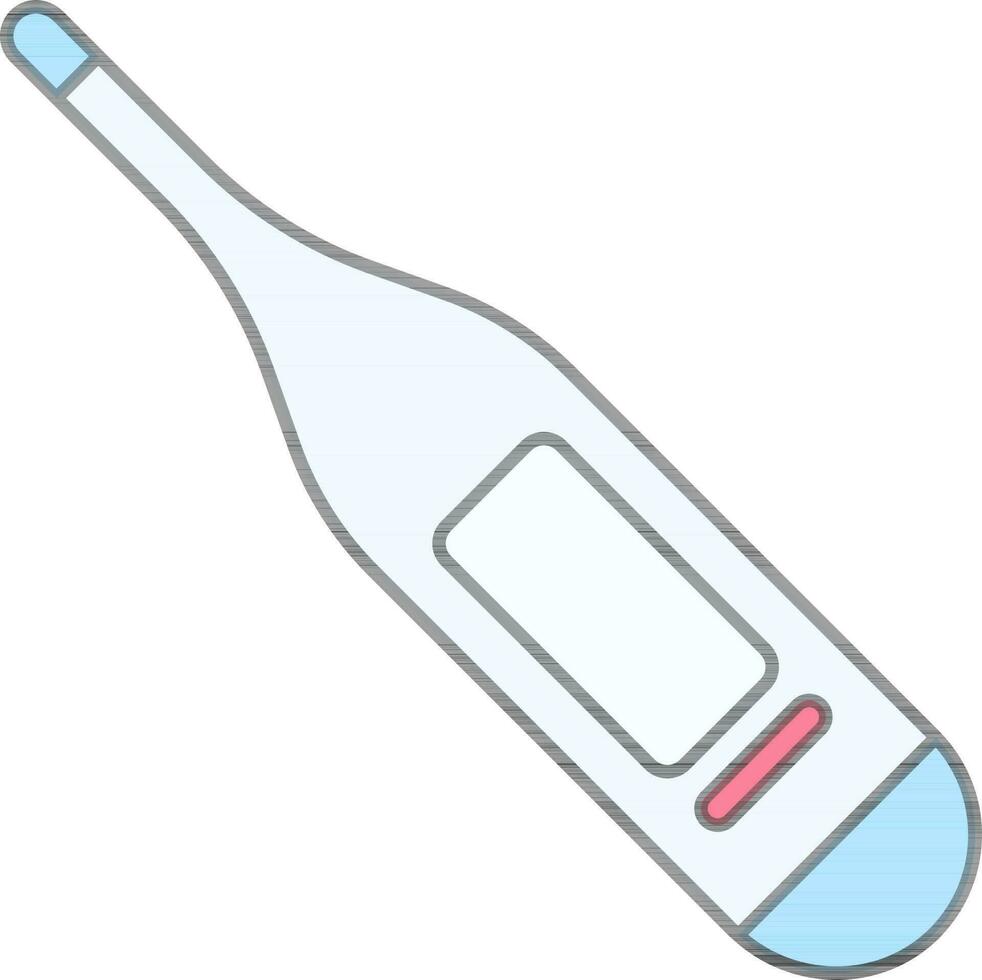 Digital Thermometer Icon In Blue And Pink Color. vector