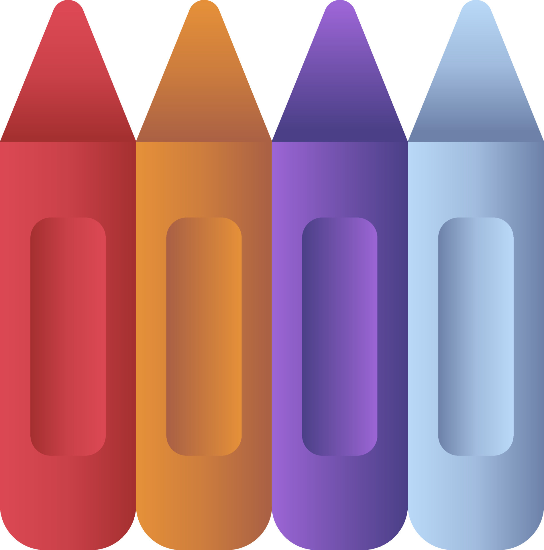 Crayons Icon In Flat Style. 24463420 Vector Art at Vecteezy