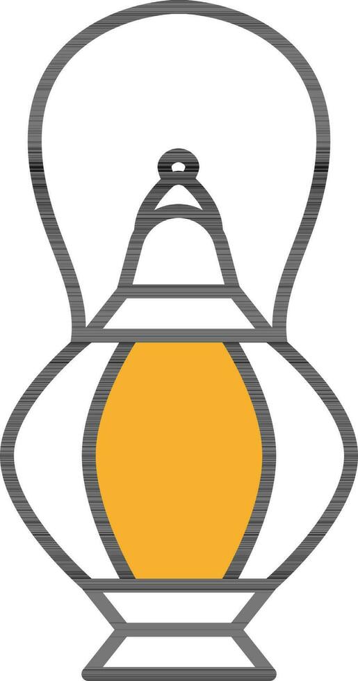 Vector Illustration of Lantern Icon in Flat Style.