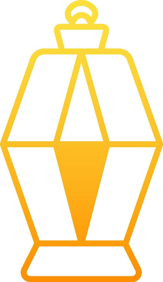 Vector Illustration of Lantern Icon in Flat Style.