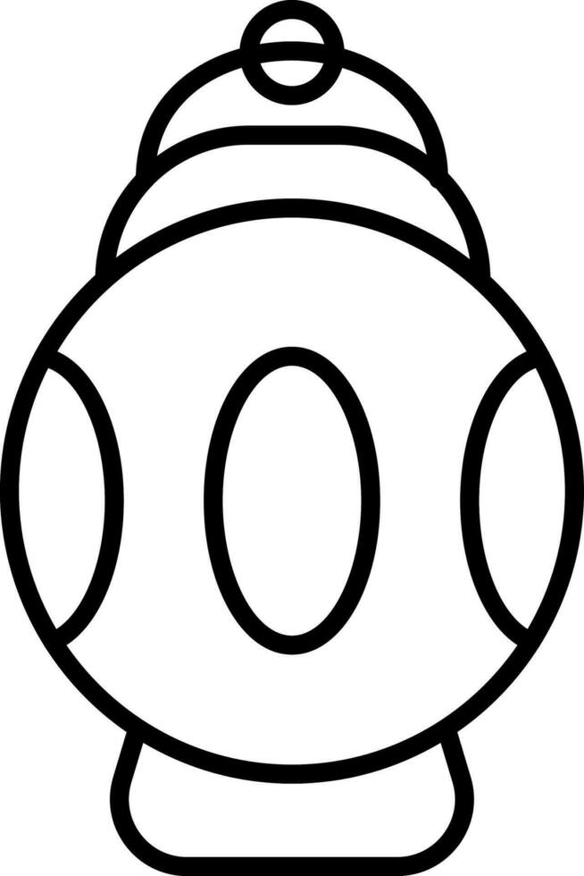 Isolated Arabic Lamp Icon in Flat Style. vector