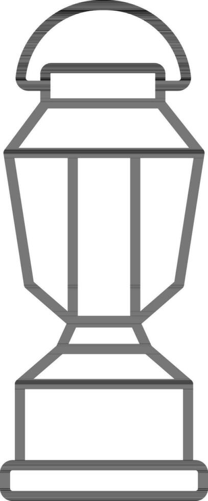 Isolated Hanging Lantern Icon. vector