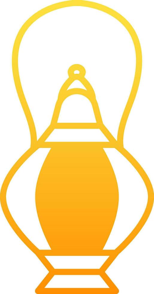Vector Illustration of Lantern Icon in Flat Style.