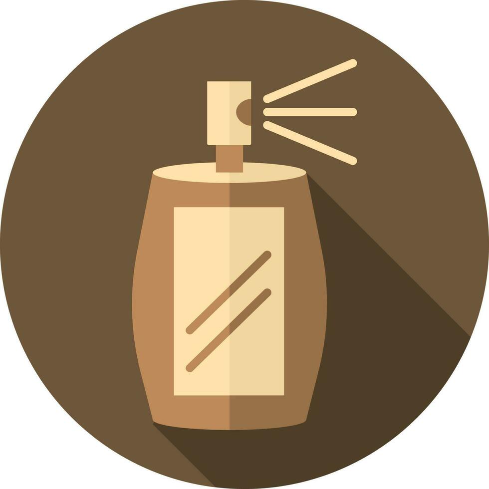 Spray Can Icon On Brown Background. vector