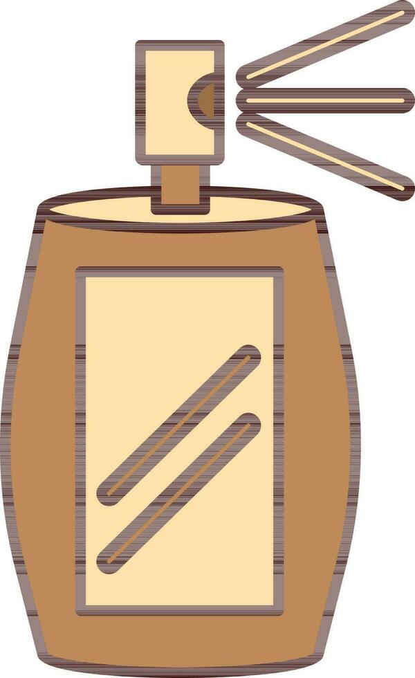 Spray Can Icon In Brown Color. vector
