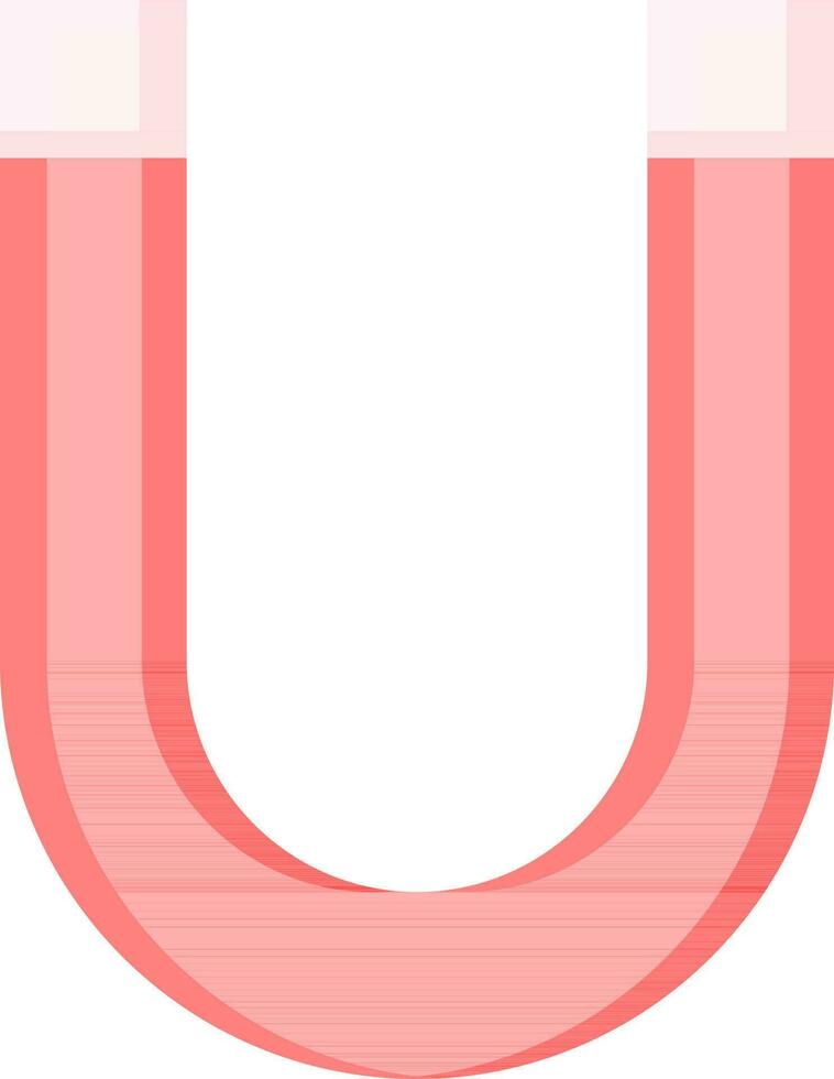 Magnet Icon In Red And Pink Color. vector