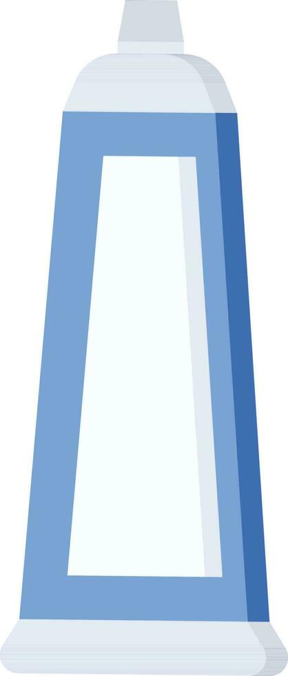 crema tubo icono en azul y blanco color. vector