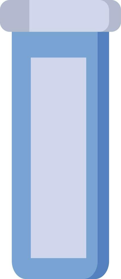 prueba tubo icono en azul color. vector