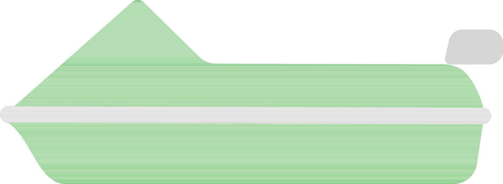 Jet Ski Icon In Green And Gray Color. vector