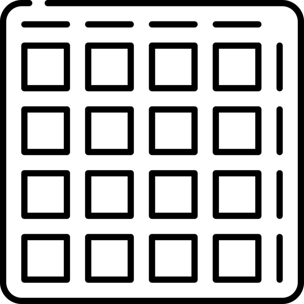 Novation Launchpad Icon In Black Outline. 24464445 Vector Art at Vecteezy