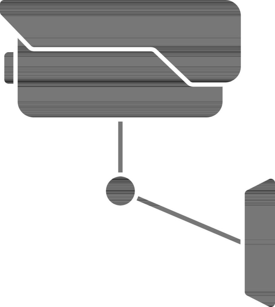 Isolated Cctv Camera Icon In Black Color. vector