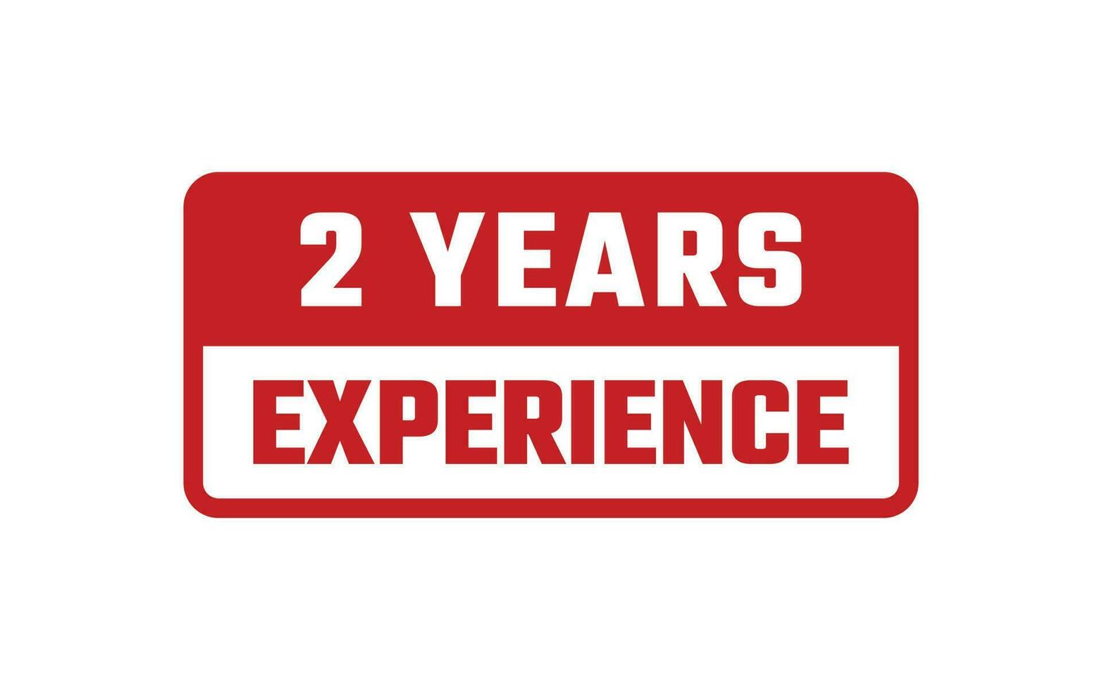 2 Years Experience Rubber Stamp vector