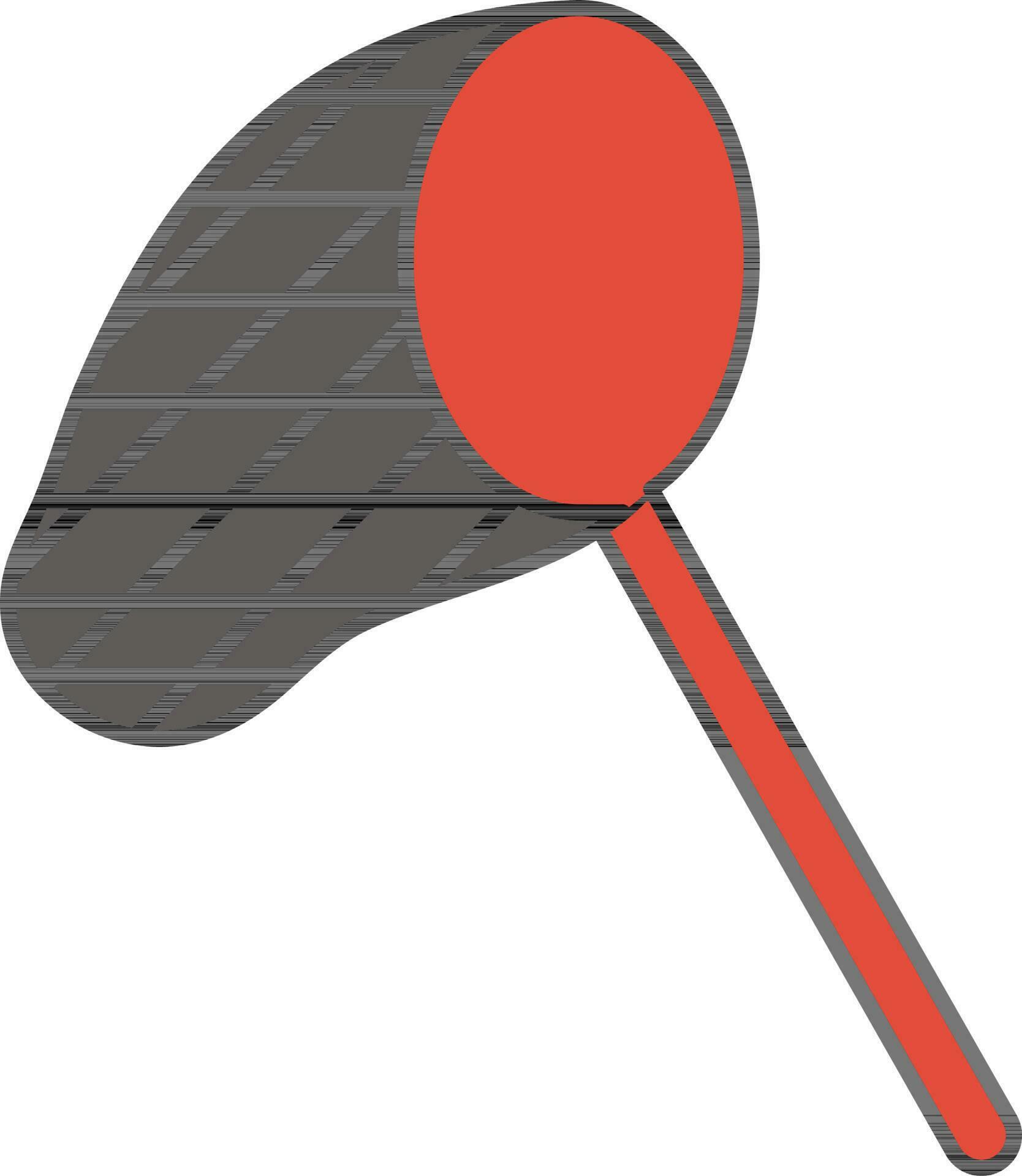 Orange and Grey Sweep Net Icon in Flat Style. 24465250 Vector Art at