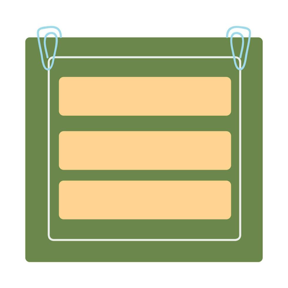 Colored sticky notes paper illustration. Blank paper sheets for note. Cute notes paper stickers for your message. Blank notes with elements of planning for business office writing reminds. vector