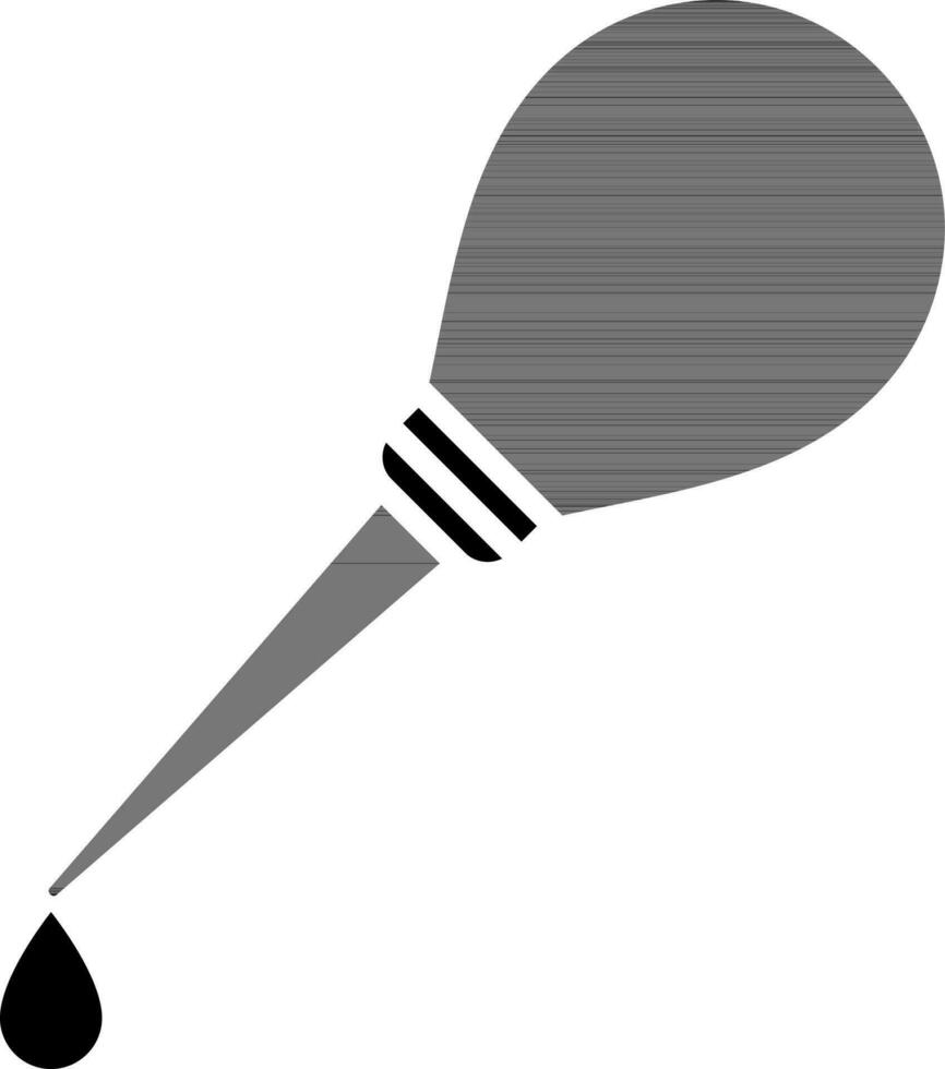 Illustration of pipette icon. vector