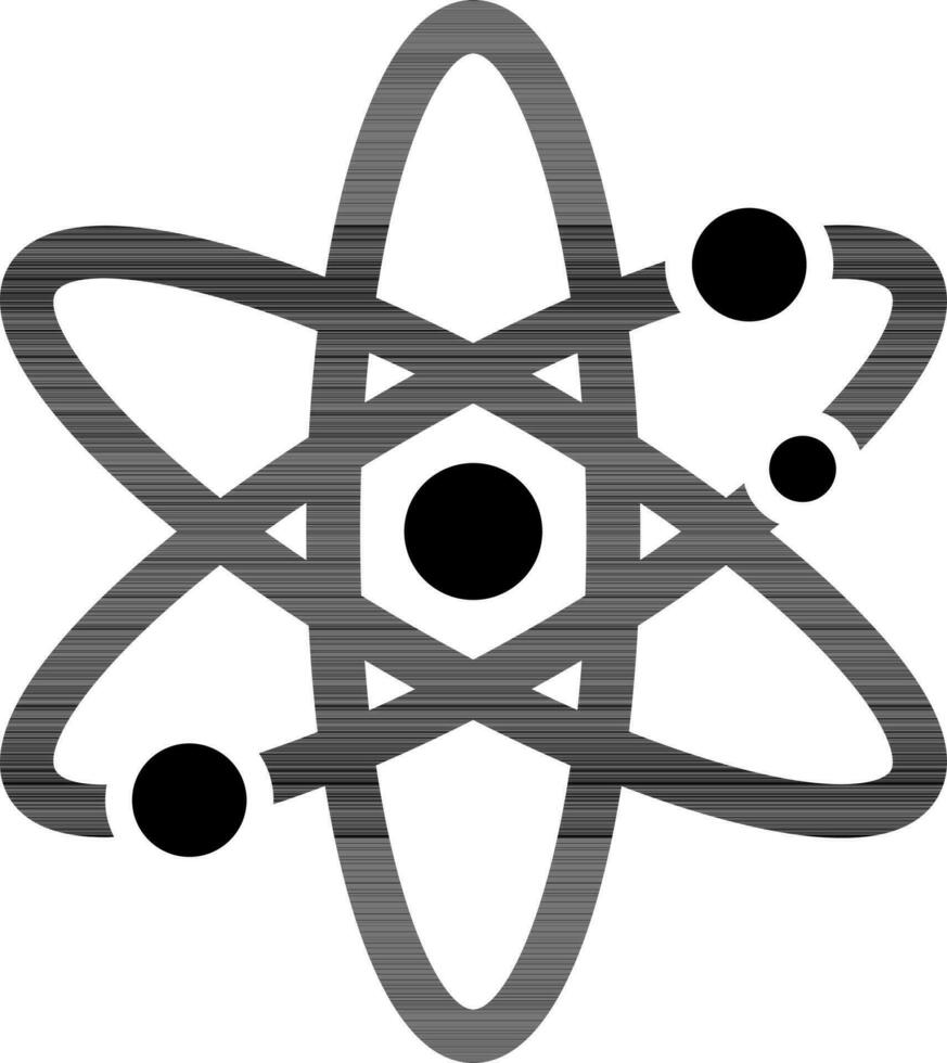 Illustration of atomic structure. vector
