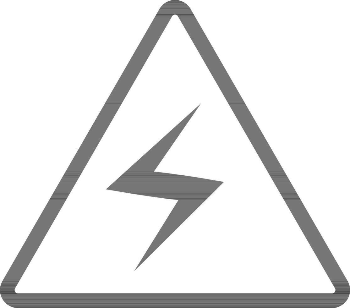 High voltage sign or symbol. vector