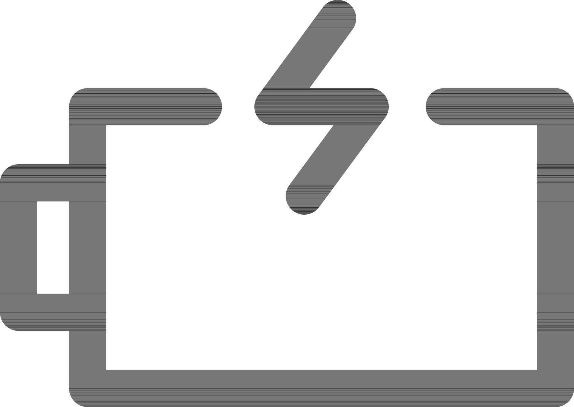 Isolated battery icon in line art. 24466420 Vector Art at Vecteezy