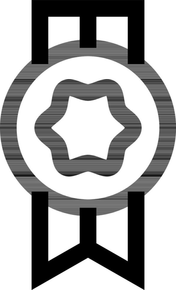 Illustration of medal icon in flat style. vector