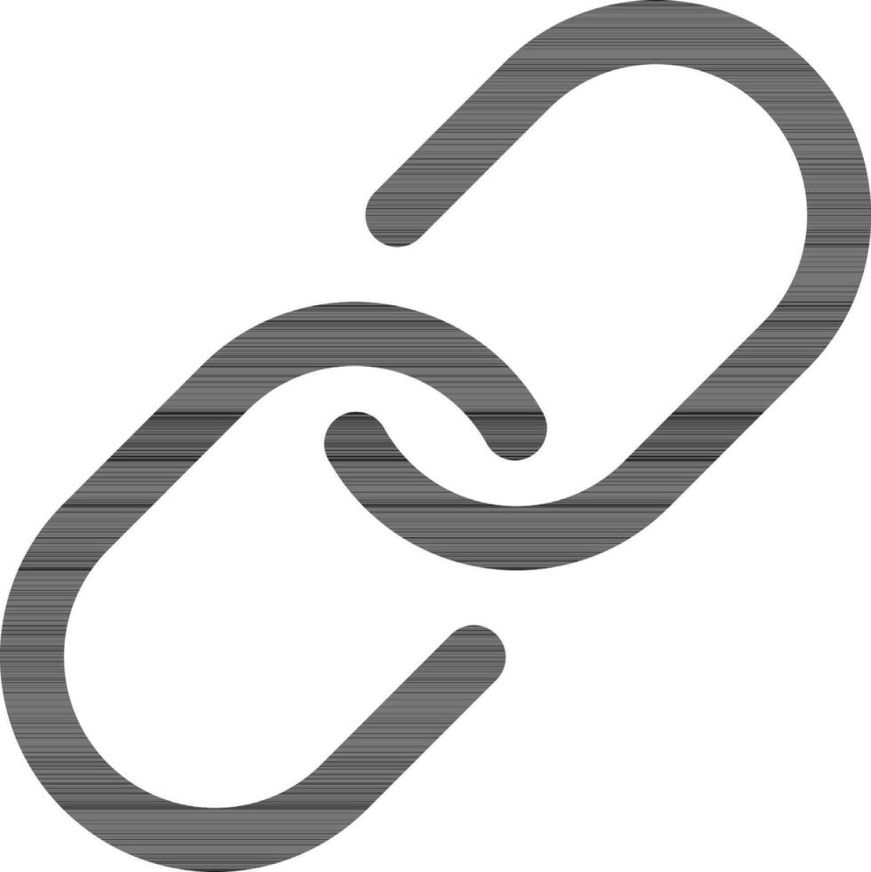 Flat style link icon in line art. vector