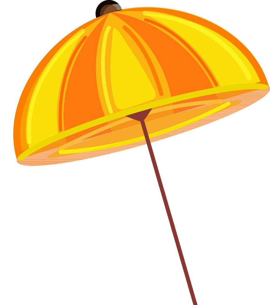 Isolated Umbrella Element On White Background. vector