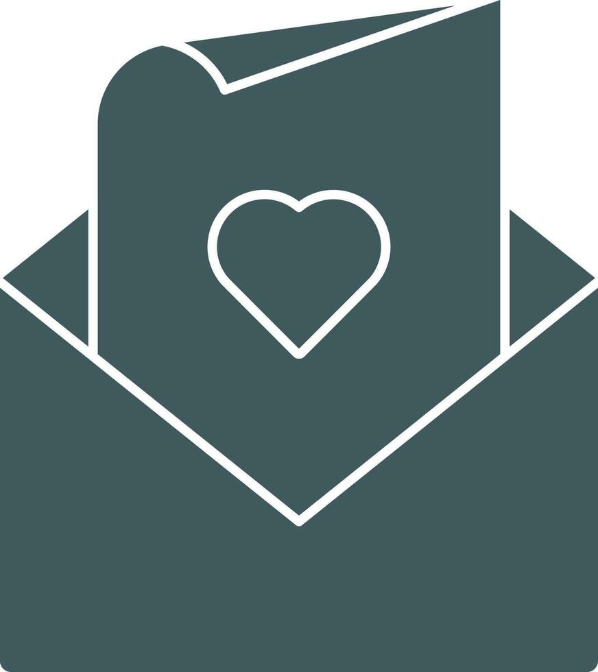 Isolated Love Letter or Greeting Icon in Flat Style. vector