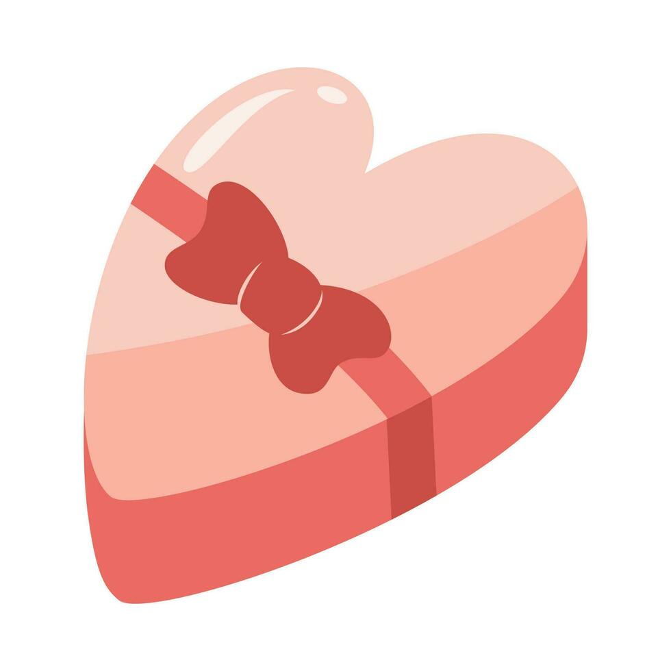 Valentine's Day Element Illustration Isolated On White Background. Valentine Icon. Pink Valentine Element. Template for Sticker kit, Greeting, Congratulations, Invitations, Planners. vector