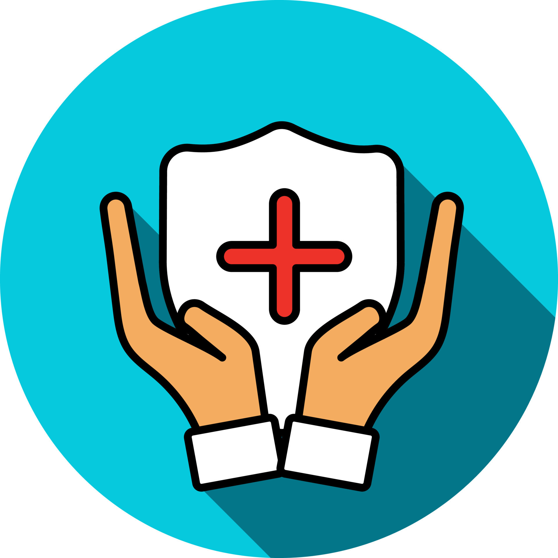 Human Health Protection Colorful Icon In Flat Style 24467011 Vector human-health-protection-colorful-icon-in-flat-style-24467011-vector