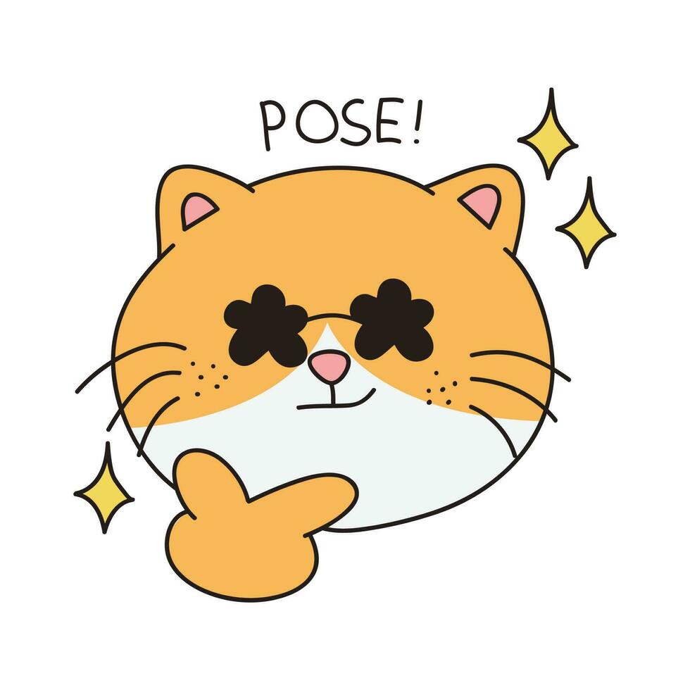 Isolated Cute Angry Cat Emoji Stock Illustration - Illustration of smile,  kawaii: 225096209