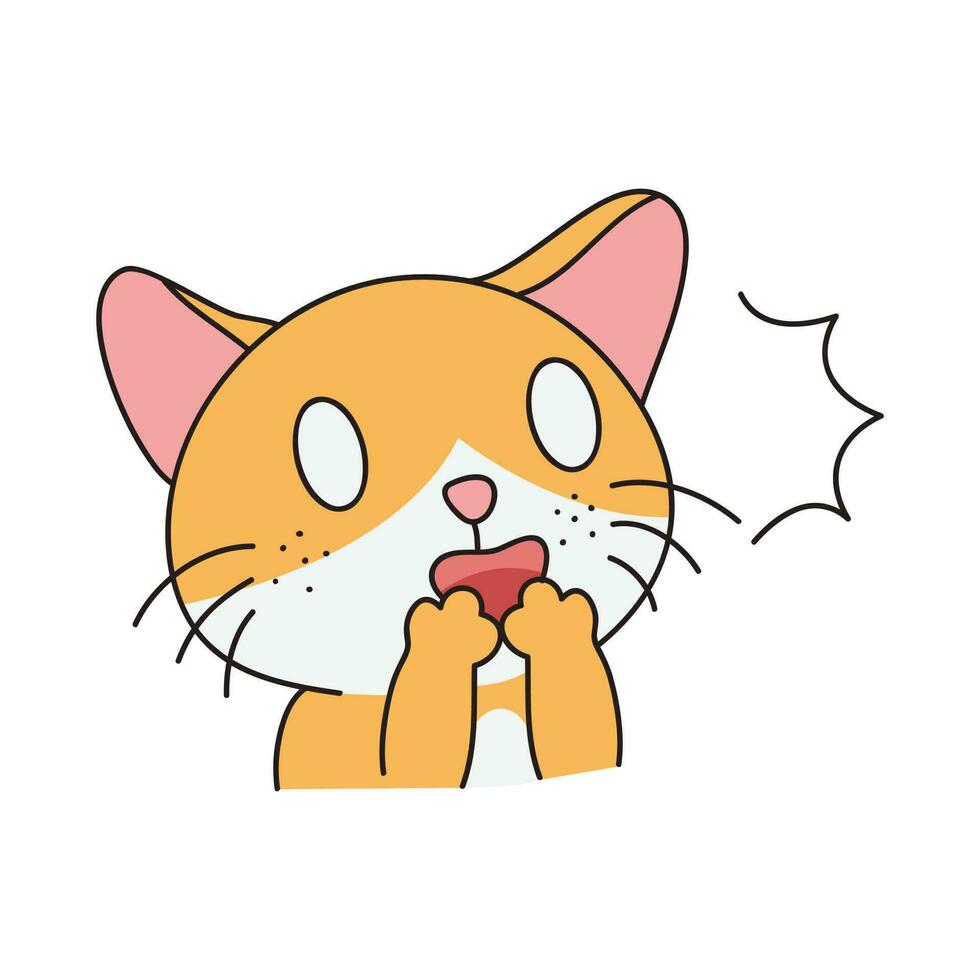 a Chibi Cat cute - Chibi Cat - Sticker