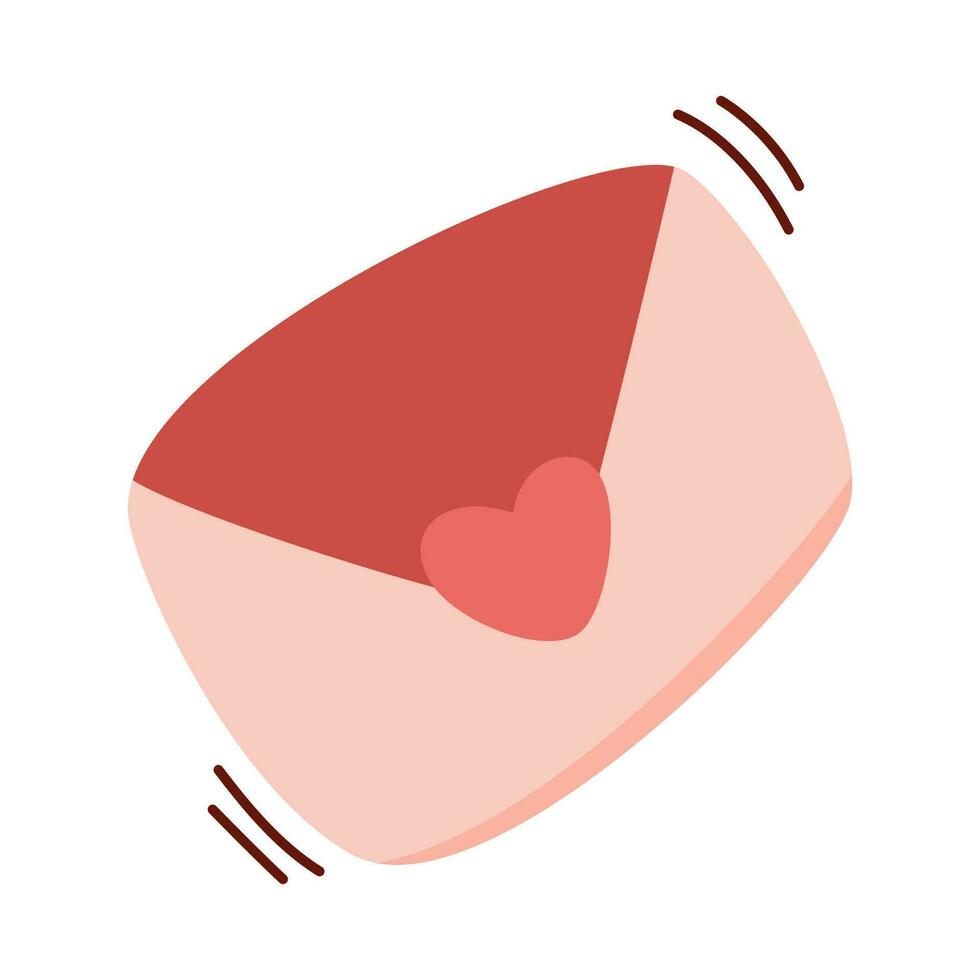 Valentine's Day Element Illustration Isolated On White Background. Valentine Icon. Pink Valentine Element. Template for Sticker kit, Greeting, Congratulations, Invitations, Planners. vector