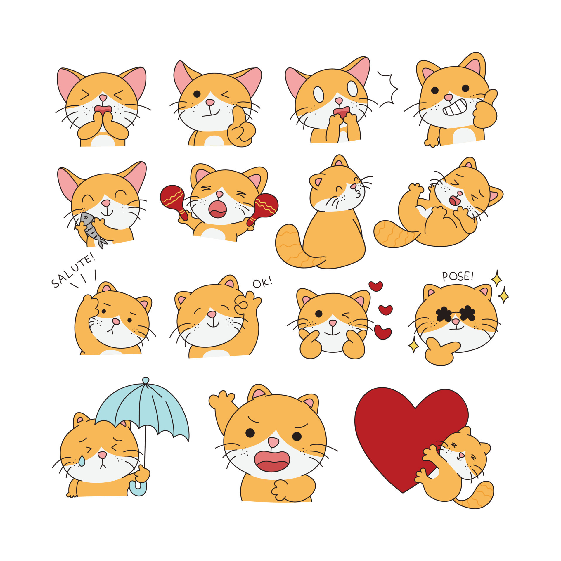 The Orange Cat Sticker