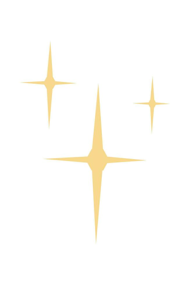 Sparkling Effect Illustration. Yellow, gold, orange sparkles symbols vector. Sparkle Icon. Bright firework, decoration twinkle, shiny flash. Glowing light effect stars and bursts collection. vector