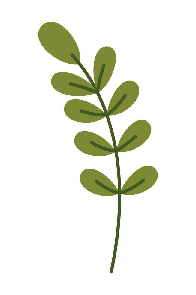 Spring Element Illustration Isolated On White Background. Gardening and Spring hand drawn elements. Floral and Animal Spring doodle set. Cute set of spring cliparts, easter elements. vector